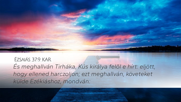 Ézsaiás 37:9 KAR Bible Verse Image