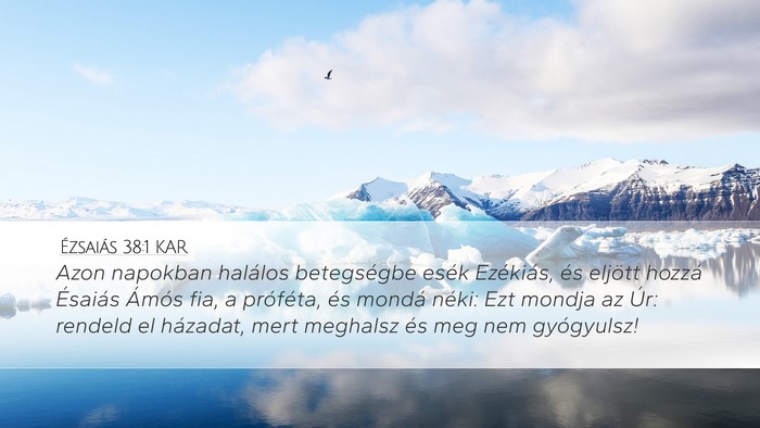 Ézsaiás 38:1 KAR Bible Verse Image