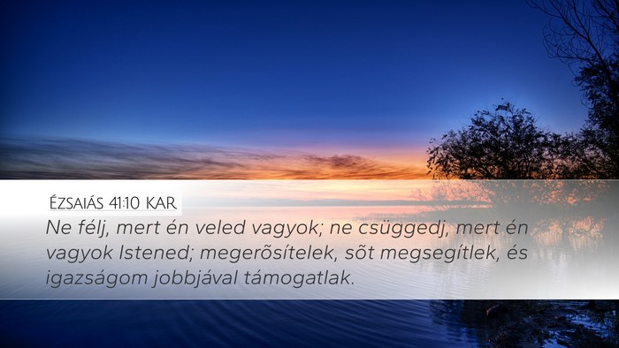 Ézsaiás 41:10 KAR Bible Verse Image