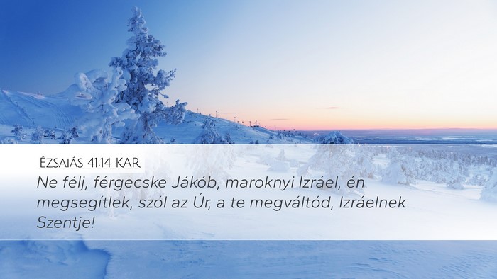 Ézsaiás 41:14 KAR Bible Verse Image