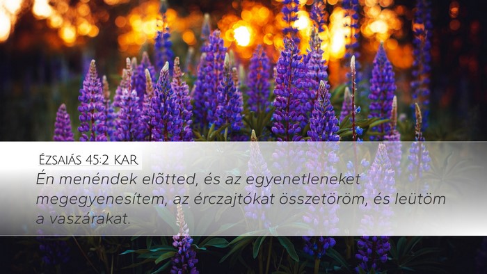 Ézsaiás 45:2 KAR Bible Verse Image