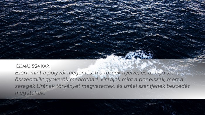 Ézsaiás 5:24 KAR Bible Verse Image