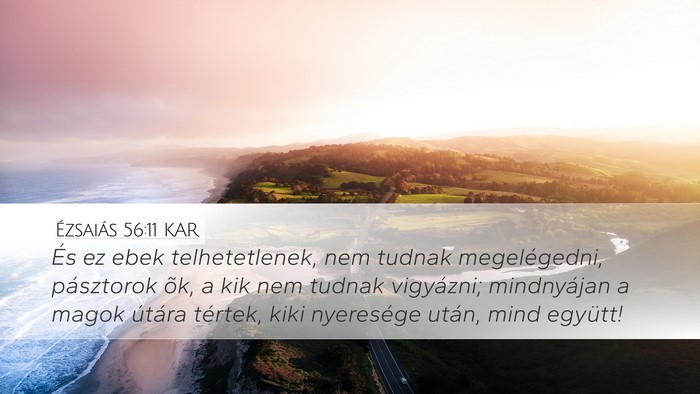 Ézsaiás 56:11 KAR Bible Verse Image