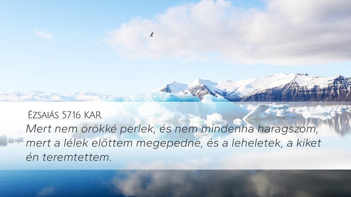 Ézsaiás 57:16 KAR Bible Verse Image