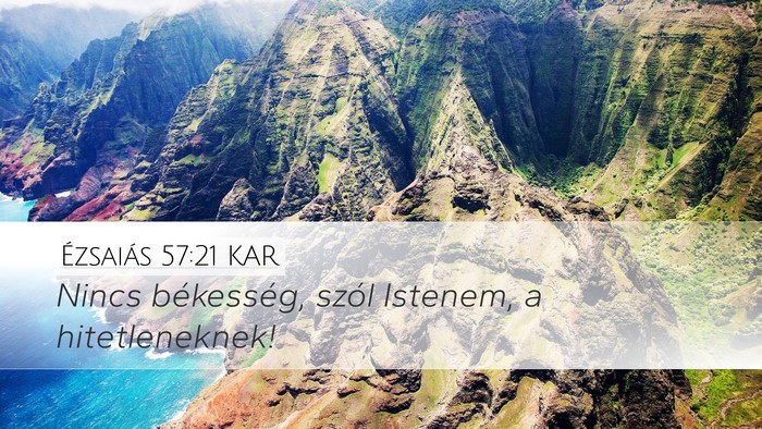 Ézsaiás 57:21 KAR Bible Verse Image