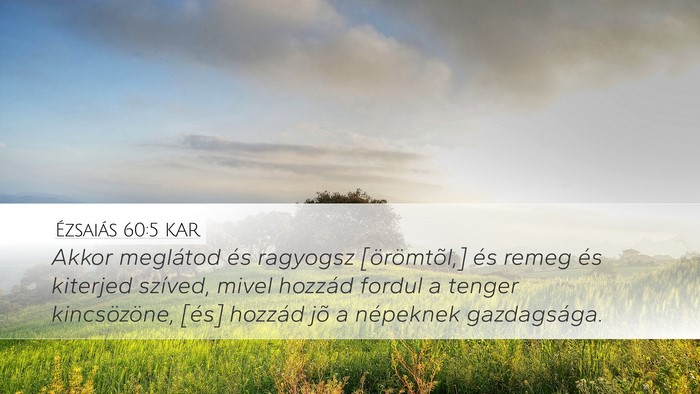 Ézsaiás 60:5 KAR Bible Verse Image