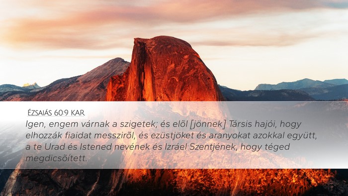 Ézsaiás 60:9 KAR Bible Verse Image