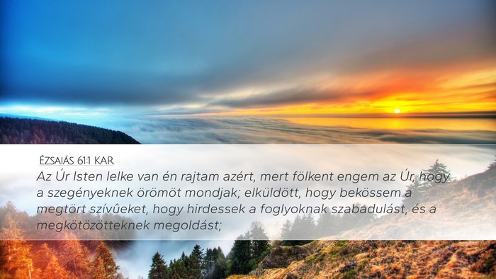 Ézsaiás 61:1 KAR Bible Verse Image