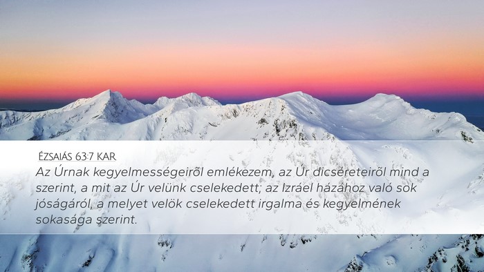 Ézsaiás 63:7 KAR Bible Verse Image