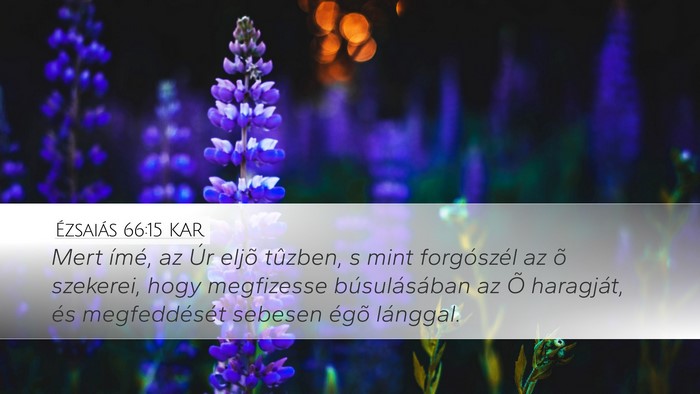 Ézsaiás 66:15 KAR Bible Verse Image