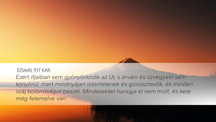 Ézsaiás 9:17 KAR Bible Verse Image