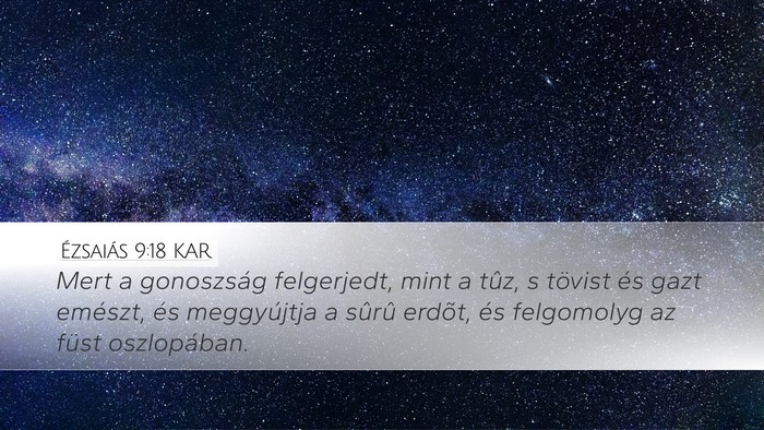 Ézsaiás 9:18 KAR Bible Verse Image