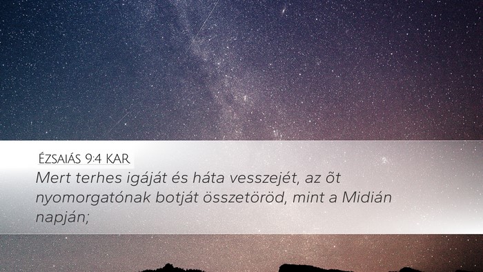Ézsaiás 9:4 KAR Bible Verse Image