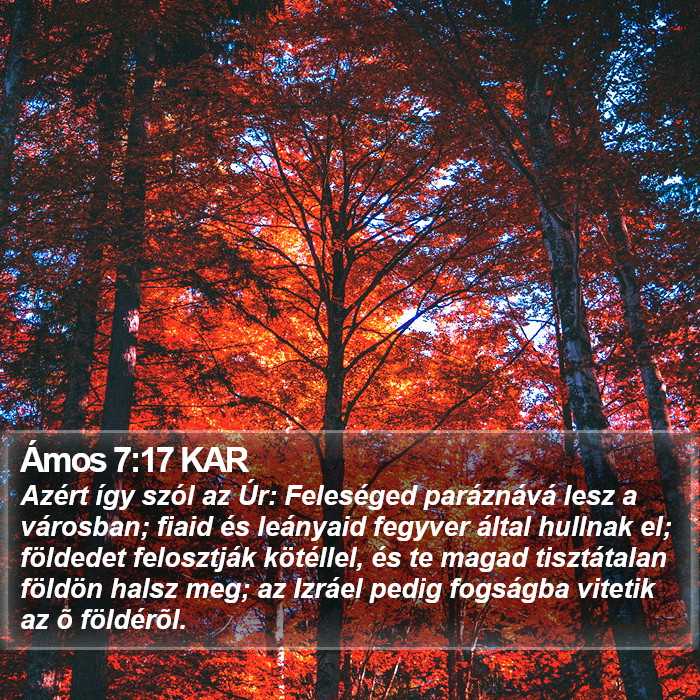 Ámos 7 Bible Images - Ámos Chapter 7 KAR Bible Verse Pictures