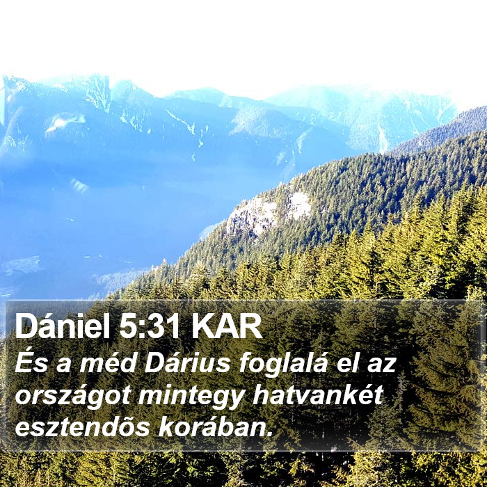Dániel 5 Bible Images - Dániel Chapter 5 KAR Bible Verse Pictures