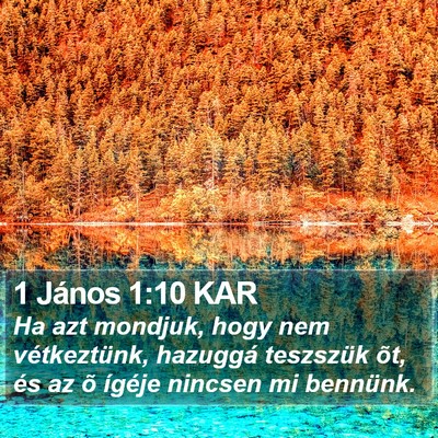 1 János 1:10 KAR Bible Verse Image