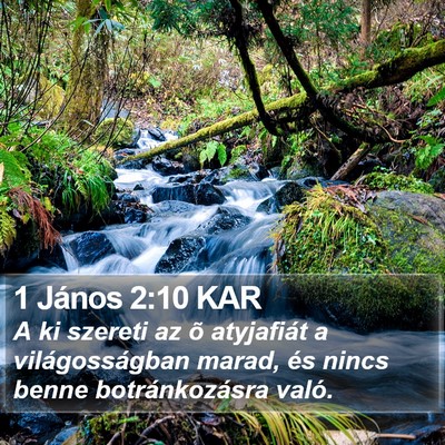 1 János 2:10 KAR Bible Verse Image