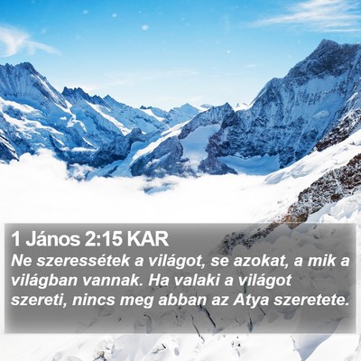 1 János 2:15 KAR Bible Verse Image