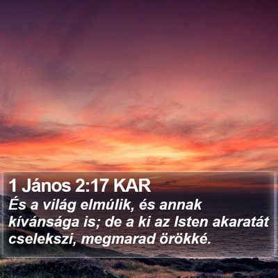 1 János 2:17 KAR Bible Verse Image