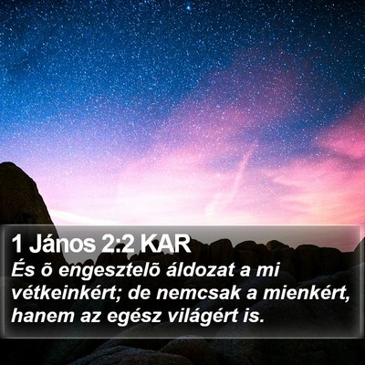 1 János 2:2 KAR Bible Verse Image