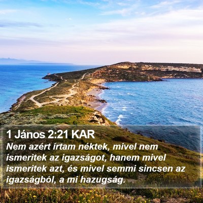 1 János 2:21 KAR Bible Verse Image
