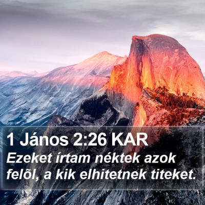 1 János 2:26 KAR Bible Verse Image