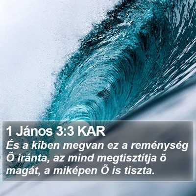 1 János 3:3 KAR Bible Verse Image