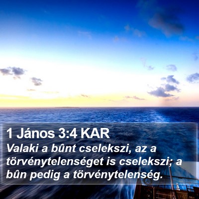 1 János 3:4 KAR Bible Verse Image