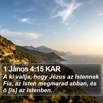 1 János 4:15 KAR Bible Verse Image