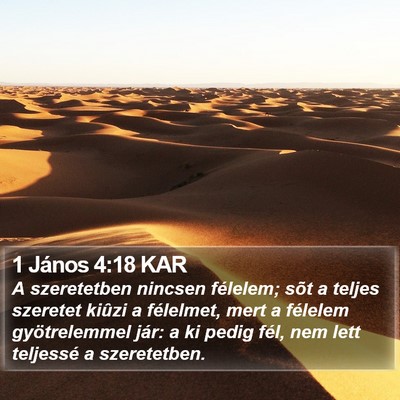 1 János 4:18 KAR Bible Verse Image