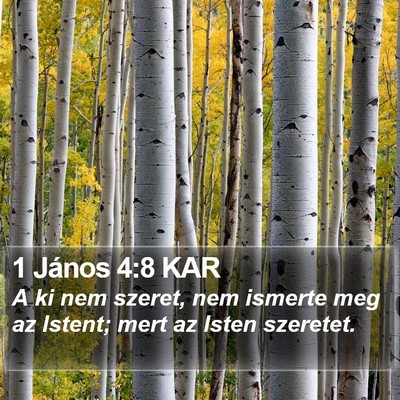 1 János 4:8 KAR Bible Verse Image