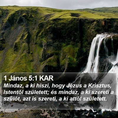1 János 5:1 KAR Bible Verse Image