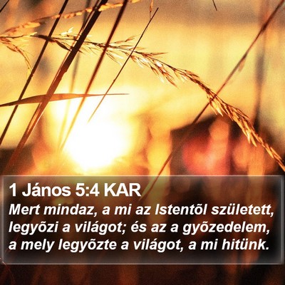 1 János 5:4 KAR Bible Verse Image