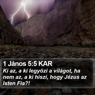1 János 5:5 KAR Bible Verse Image
