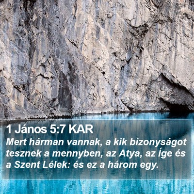 1 János 5:7 KAR Bible Verse Image