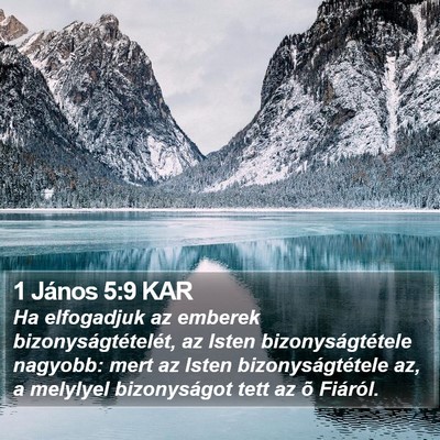 1 János 5:9 KAR Bible Verse Image