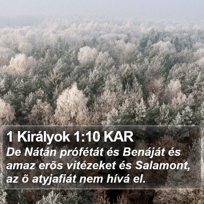 1 Királyok 1:10 KAR Bible Verse Image