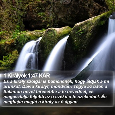1 Királyok 1:47 KAR Bible Verse Image