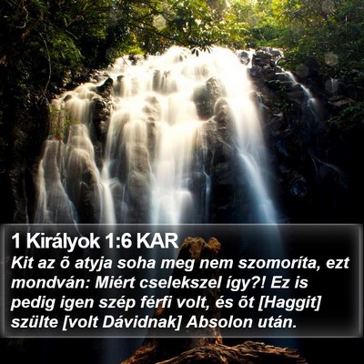 1 Királyok 1:6 KAR Bible Verse Image