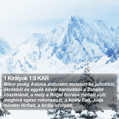 1 Királyok 1:9 KAR Bible Verse Image