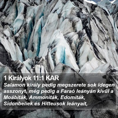 1 Királyok 11:1 KAR Bible Verse Image