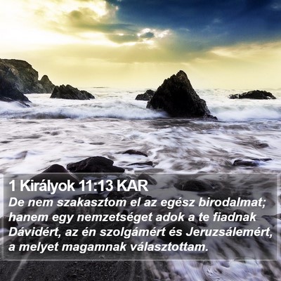 1 Királyok 11:13 KAR Bible Verse Image