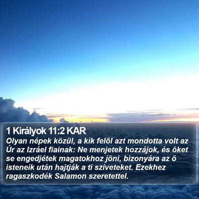 1 Királyok 11:2 KAR Bible Verse Image