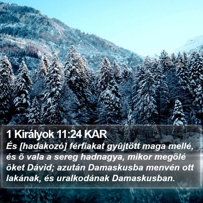 1 Királyok 11:24 KAR Bible Verse Image