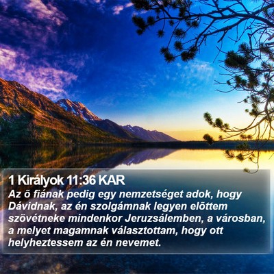 1 Királyok 11:36 KAR Bible Verse Image