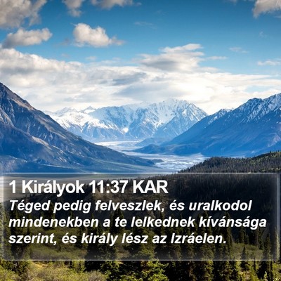 1 Királyok 11:37 KAR Bible Verse Image
