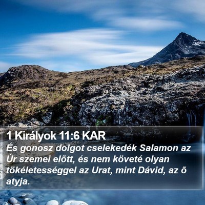 1 Királyok 11:6 KAR Bible Verse Image