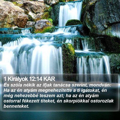 1 Királyok 12:14 KAR Bible Verse Image
