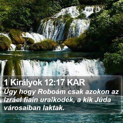 1 Királyok 12:17 KAR Bible Verse Image