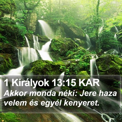 1 Királyok 13:15 KAR Bible Verse Image